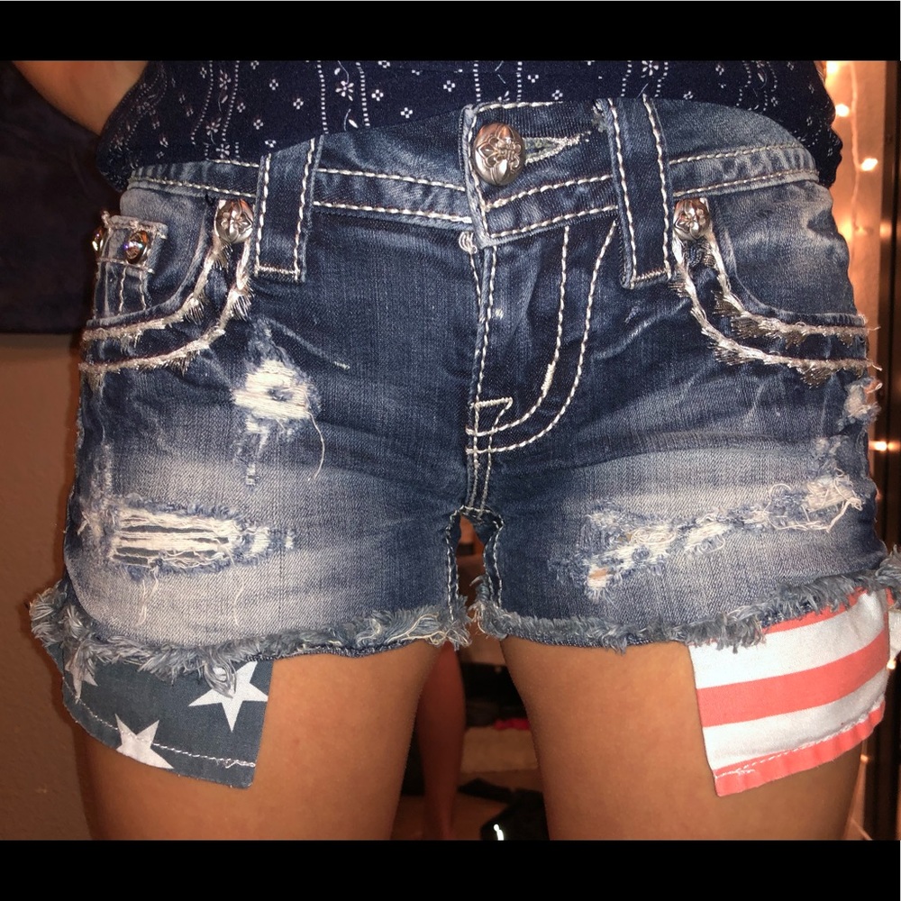 Miss Me Patriotic Shorts